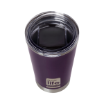 Dark Purple Coffee Thermos 370ml | Διαφανές Καπάκι