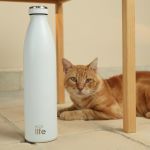 Slim White Thermos 1lt