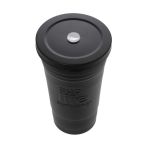 Black Thermos Cup 480ml | Ανοξείδωτο Καλαμάκι