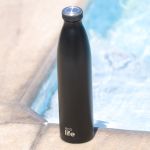 Slim Black Thermos 1lt