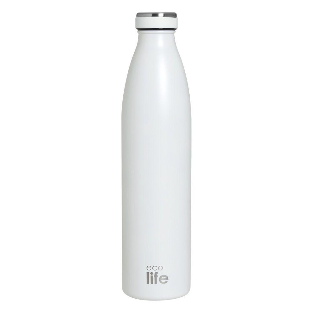 Slim White Thermos 1lt