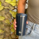 Βlue Black (Matte) Coffee Thermos 370ml
