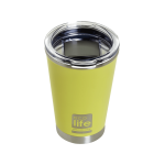 Yellow Coffee Thermos 370ml | Διαφανές Καπάκι