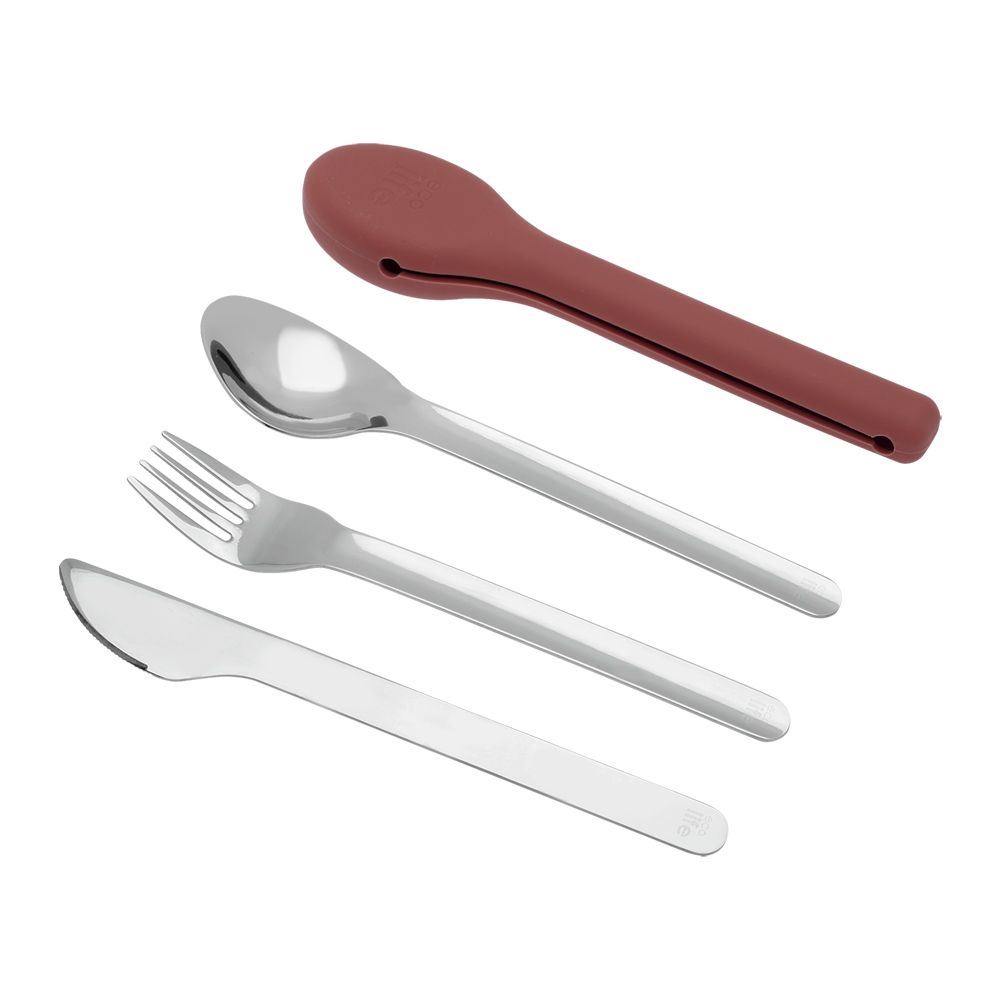 Dusty Red Cutlery Set