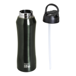 Black Thermos 550ml | Eσωτερικό Καλαμάκι