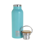 Blue Thermos 500ml | Bamboo Lid