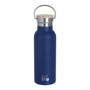 Indigo Blue Thermos 500ml | Bamboo Lid