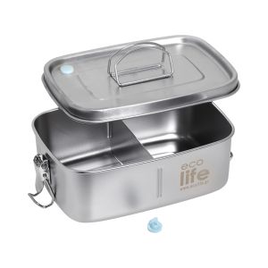 Ανοξείδωτο Φαγητοδοχείο 1lt Μονού Τοιχώματος (Ανοξείδωτο Καπάκι)