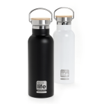 Black Thermos 500ml | Bamboo Lid