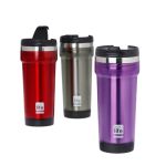 Grey Coffee Thermos 420ml | Plastic Outside