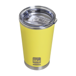 Yellow Coffee Thermos 370ml | Διαφανές Καπάκι