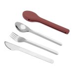 Dusty Red Cutlery Set
