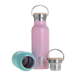 Pink Thermos 500ml | Bamboo Lid