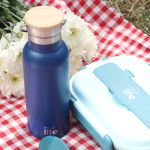 Indigo Blue Thermos 500ml | Bamboo Lid