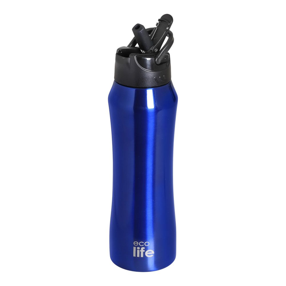 Blue Thermos 550ml | Eσωτερικό Καλαμάκι