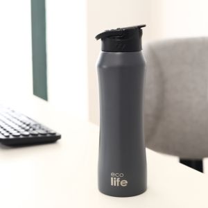 Grey Thermos 550ml | Εσωτερικό Καλαμάκι
