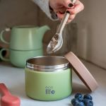 Στρογγυλό Θερμός Φαγητού 650ml | Πράσινο